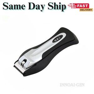 KAI Japanese Nail Clippers With Side Nail File, Stainless Steel, Large, Made in